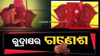 ଆକର୍ଷଣ ପାଲଟିଛି ୫୦ ହଜାର ରୁଦ୍ରାକ୍ଷରେ ନିର୍ମିତ ଗଣେଶ ମୂର୍ତ୍ତି