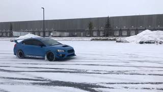 Hikari edition Subaru sti drifting in snow