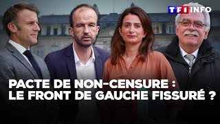 Pacte de non-censure : le front de gauche fissuré ?｜TF1 INFO