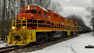 Z627-29 | MSR Nice conductor! • MMRR #2170 + #2019 \u0026 31 Car tanker train through Norton Shores, MI