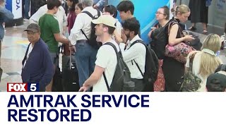 Amtrak service restored after suspension