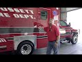 custom emergency vehicle tour with crossett fire department