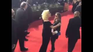 Lady Gaga in Red carpet 2016 Golden Globe