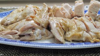 ［盐水鸡］Boiled Salted Chicken 方法正确，控制时间，用普通的放养鸡也能做出“碰香”的盐水鸡，烧腊店老板又哭晕在厕所里😂