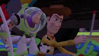 Toy Story (1995) Catching Up the Moving Van Scene