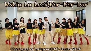 DJ Waktuku Kecil, Dor-Dor-Dor//Line Dance// Coach Sugeng //W'troops