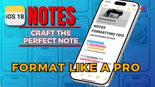 ✍️ Apple Notes - Crafting the Perfect Note