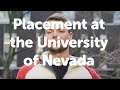 Julius Baeck: Placement at the University of Nevada