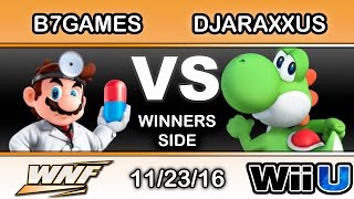 WNF 4.4 - B7games (Dr. Mario) Vs. SCB | DJaraxxus (Yoshi) Winners Side - Smash Wii U