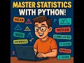 Build Your Own Statistics Module in Python | Mean, Median, Mode to Correlation & Kurtosis!