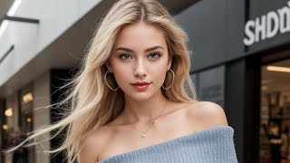 4k AI Lookbook european girl so beautiful cute girl