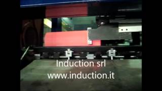 Induction heater for steel billets and extraction with pliers - Sistema di riscaldo ad induzione