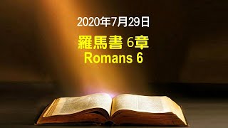 611晨禱｜  羅馬書 6章 張恩年牧師｜20200729(English)