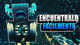 COMO encontrar al WARDEN en MINECRAFT FACIL Y RAPIDO