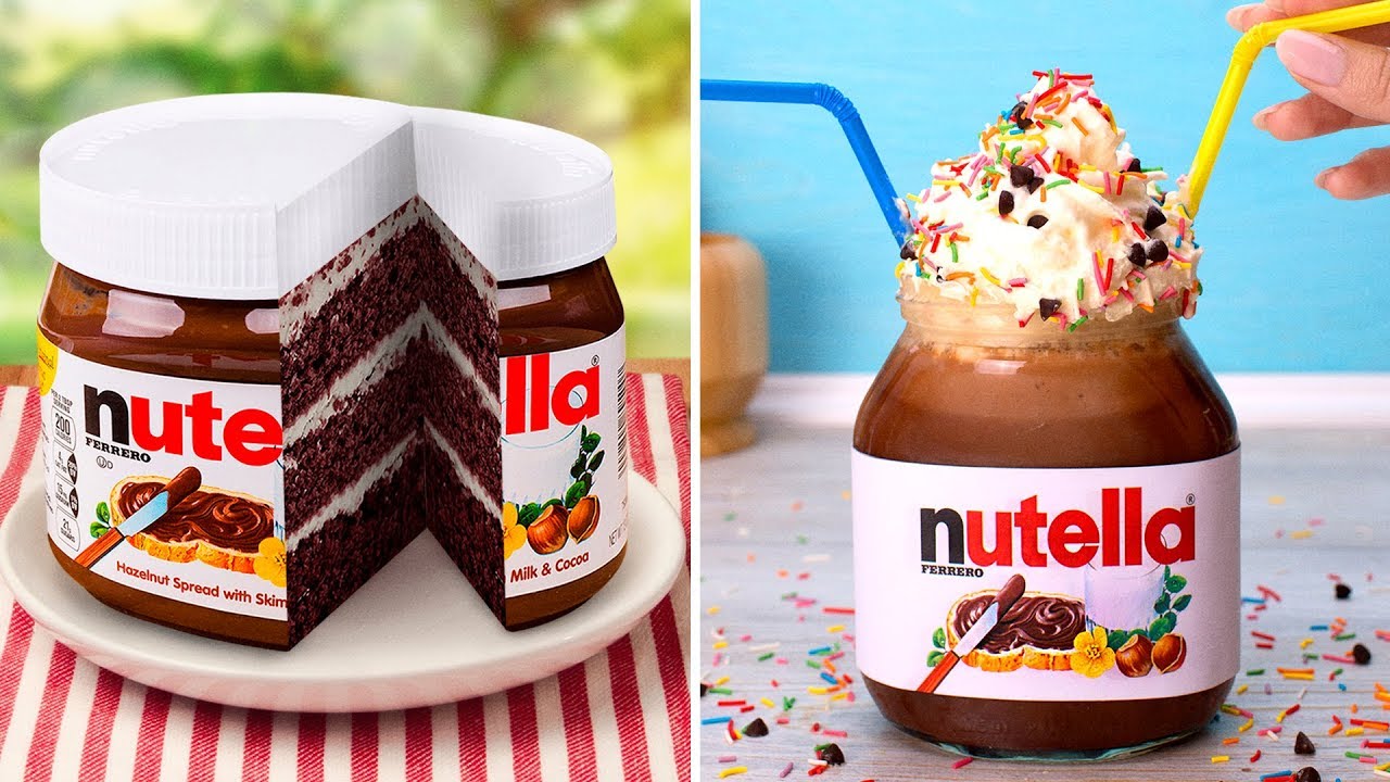 4 Postres De Nutella Simplemente Geniales - YouTube