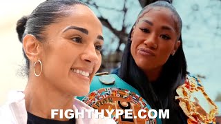 AMANDA SERRANO DODGES ALYCIA BAUMGARDNER QUESTION; SAYS KATIE TAYLOR REMATCH IS "STILL ON THE TABLE"