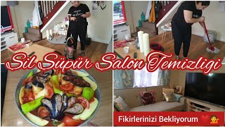 🧹GENEL SALON TEMİZLİGİ🗣FİKİRLERİNİZE İHTİYACIM VAR🍆PATLICAN YEMEĞİ/VLOG