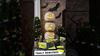 RYOBI Halloween Pumpkin Topiary DIY🎃