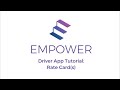 empower driver app tutorial rate card s