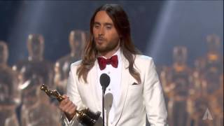 Jared Leto winning Best Supporting Actor | 86th Oscars (2014)