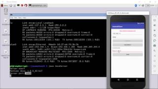 Android client example 2, communicate with Java Server run on Raspberry Pi