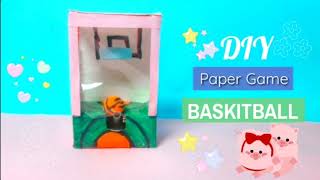 how to make basketball paper game /handmade paper game basketball  /DIY paper game