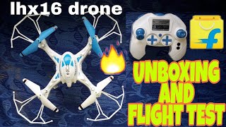 Lh x16 drone unboxing and flight test.