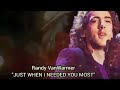 RANDY VANWARMER 🎵 JUST WHEN I NEEDED YOU MOST (1979)