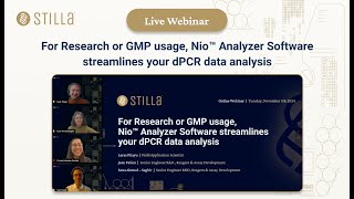 For Research or GMP usage, Nio™ Analyzer Software streamlines your dPCR data analysis