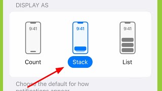 iPhone | Notification Count ,Stack ,List Settings 14 Pro