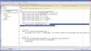 Android SQLite Database Tutorial 2 # Introduction Creating Database and Tables Part 2 2