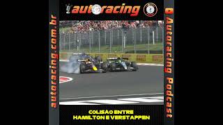 BATIDA ENTRE HAMILTON E VERSTAPPEN NO GP DA HUNGRIA #shorts