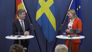 Pressträff med Ebba Busch och Robert Habeck