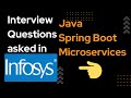 Real Infosys Interview Questions | Java Spring boot microservices part 2