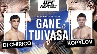 UFC Paris Gane vs Tuivasa | Alessio Di Chirico vs Roman Kopylov | Fight Prediction