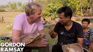 Gordon Ramsay Learns How To Make A Fresh Water Fish Curry | Gordon's Great Escap