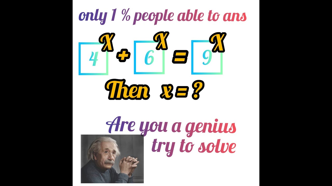 Un Expected Question 2 Only Genius Can Solve 1 People Able To