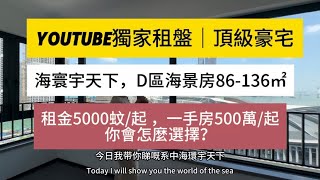 第259集 租金5000蚊/起，一手房500萬/起｜YouTube獨家租盤｜頂級豪宅｜中海寰宇天下，D區海景房86-136㎡｜你會怎麼選擇｜#珠海樓盤#大灣區置業#房地產 #中海寰宇天下#￼股票上漲