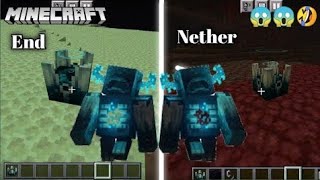 Does Warden Spawn In Nether And End..🙄