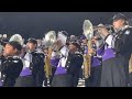 2021 Northwestern University Marching Band plays theri fight song GO U Northwestern.