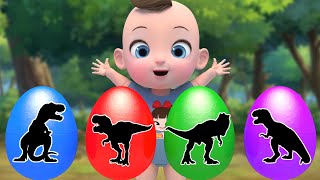 colored dinosaur eggs Playground Song | Itsy bitsy spider Nursery Rhymes & Kids Songs | Kindergarten