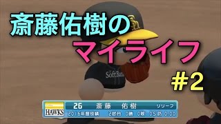 【パワプロ2016】マイライフ　斎藤佑樹で一軍目指す！♯２