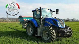 New Holland T5.120 Sulky X40+ Topcon - concimazione grano 2018