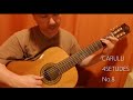 『カルリ45のエチュード』no.8 ferdinando carulli 45etudes【classicguitarエチュード研究】