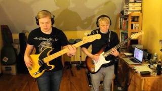 Mark Ronson - Uptown Funk ft. Bruno Mars (bass and guitar cover)