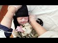 suspected down syndrome cutest newborn baby just after birth