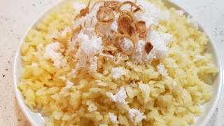 Mung Bean Sticky Rice Recipe绿豆糯米饭(Xoi Vo )