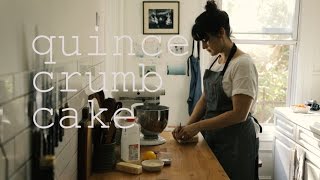 How to make Quince Crumble Cake