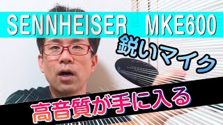 【マイクレビュー】SENNHEISER　MKE600　鋭角なマイク