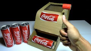 How to Make Coca Cola Vending Machine from Cardboard DIY